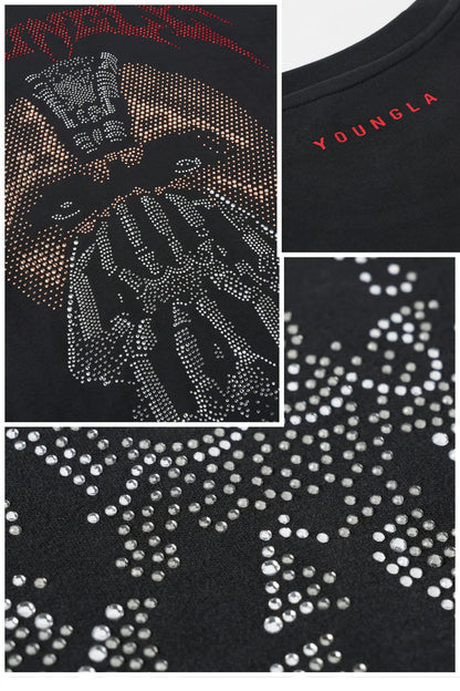 YoungLA - Batman Rhinestone Tees